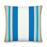 Blue Island Stripes Decorative Throw Accent Pillow Cushion, Pillow, $ 71.50, A Moment Of Now™